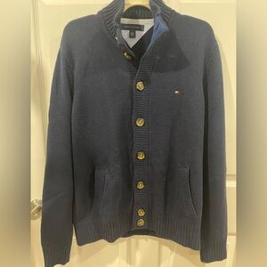 Tommy hilfiger men navy sweater large
